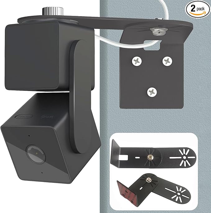 2Pack Metal Swivel Wall Mount Bracket by DurableAdaptableWeatherpr