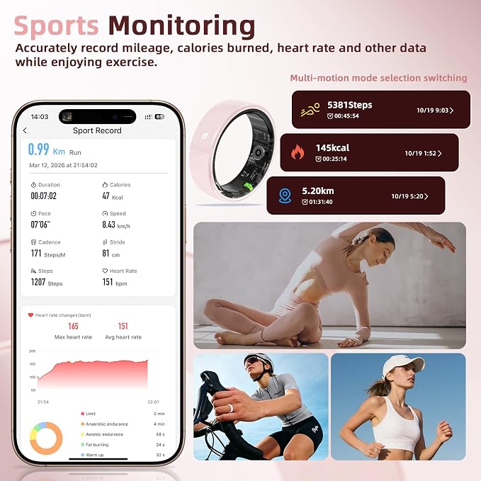 Ceramic Smart Ring, Advanced Health & Fitness Tracker - Image 6