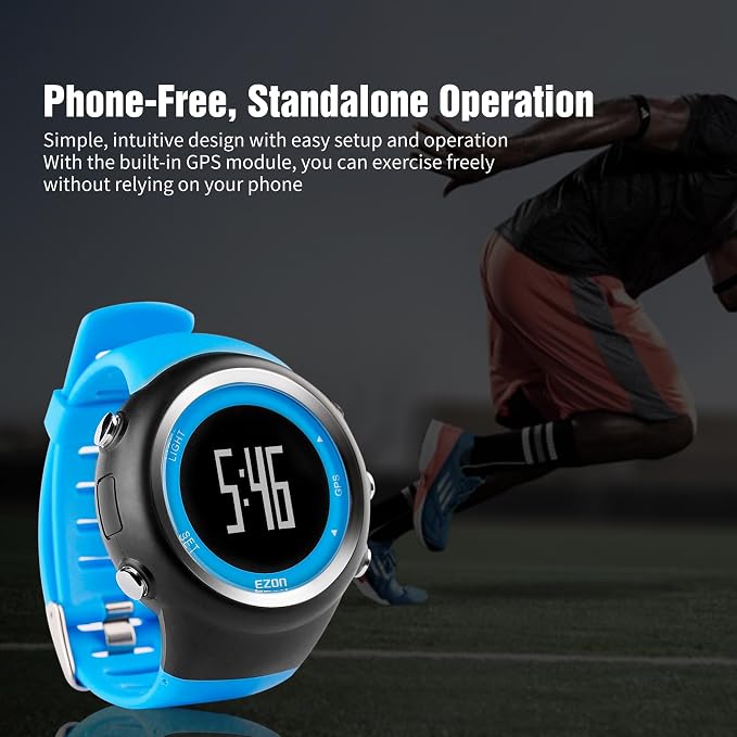 EZON GPS Running Watch with Distance Pace Alarm and Calorie Counter and - Image 4