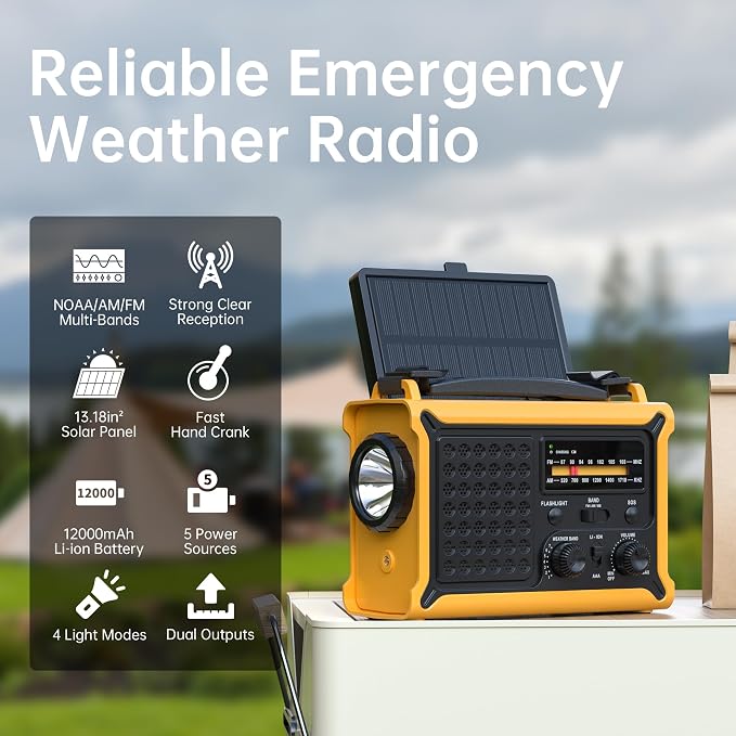 Weather Radios Portable AM FM NOAA Alert - Image 2