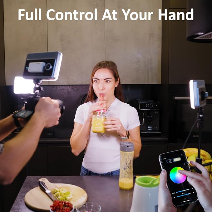 VILTROX RGB Led Panel Light, Smartphone Control Full Color On Camera LED - Image 4