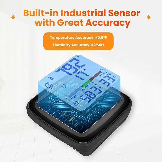 SMARTRO SC92 Professional Indoor Outdoor Thermometer Wireless Digital - Image 9