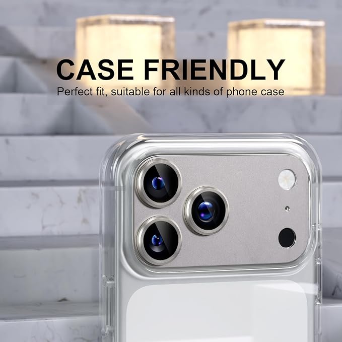 Choiche Compatible for iPhone 17 Pro Max Camera Lens Protector, Strong - Image 4