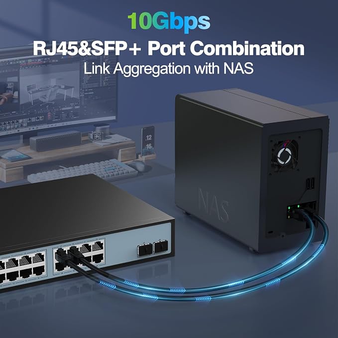 SODOLA 24 Port 2.5G Smart Web Managed Switch, 24 x 2.5G Base-T Ports, 2 x 10G - Image 7