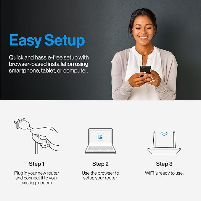 Linksys WiFi 5 Router | 1, 500 Sq. ft Coverage | 20+ Devices | Speeds up to - Image 3