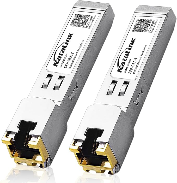 2 Pack 1.25G SFP to RJ45 Transceiver, 1000Base-T SFP Module, 1.25Gb Copper SFP by Unknown