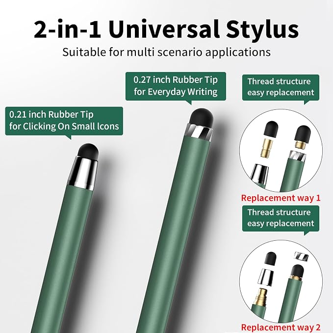Stylus Pen for Touchscreen 2-in-1 Stylus Pen for iPad | High Sensitivity - Image 2