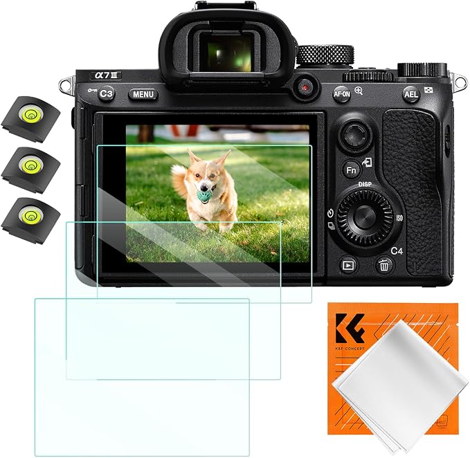 K&F CONCEPT Screen Protector & Hot Shoe Cover Kit Compatible by KFCONCEPT