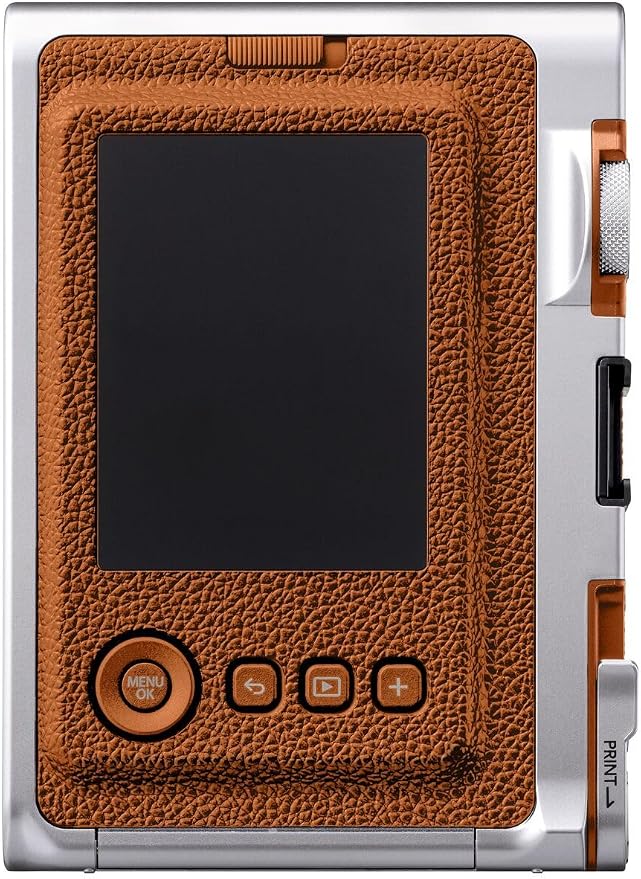 Fujifilm Instax Mini EVO Hybrid Brown Instant Camera | Instax Mini Twin Pack - Image 3