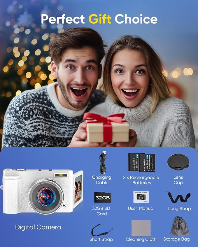 64MP Digital Camera for Photography, 2026 New WiFi 4K Vlog Video Camera for - Image 9
