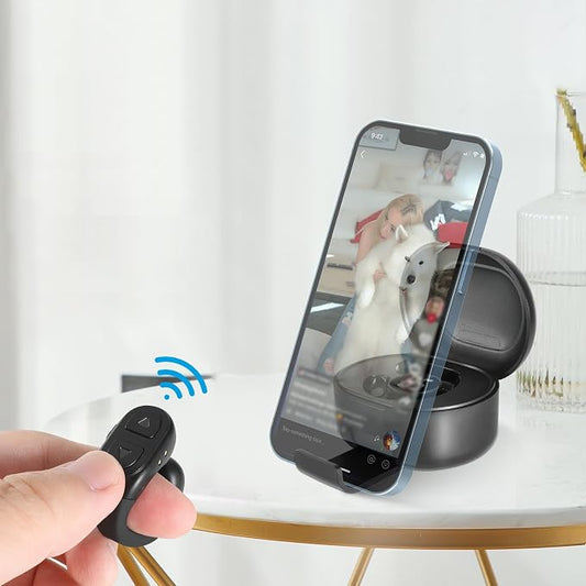 TikTok Scrolling Ring Remote, Hands‑Free Scroll/Like/Next/Volume Control by SSOBZELR