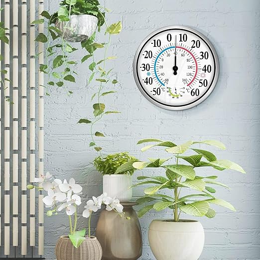 12'' Indoor Outdoor Thermometer Hygrometer - Image 6