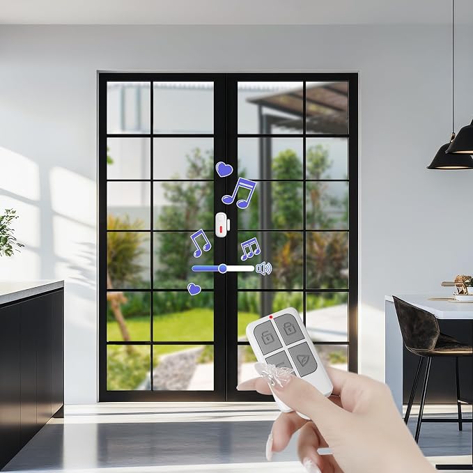 Door Alarms for Kids Safety, 120dB Wireless Window Security Sensor - Image 8