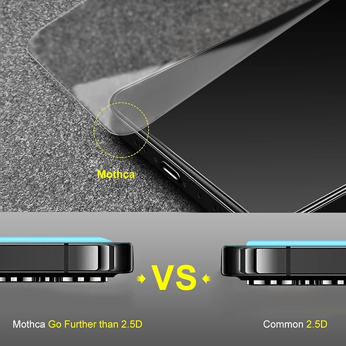Mothca 2 Pack Matte Glass Screen Protector - Image 6