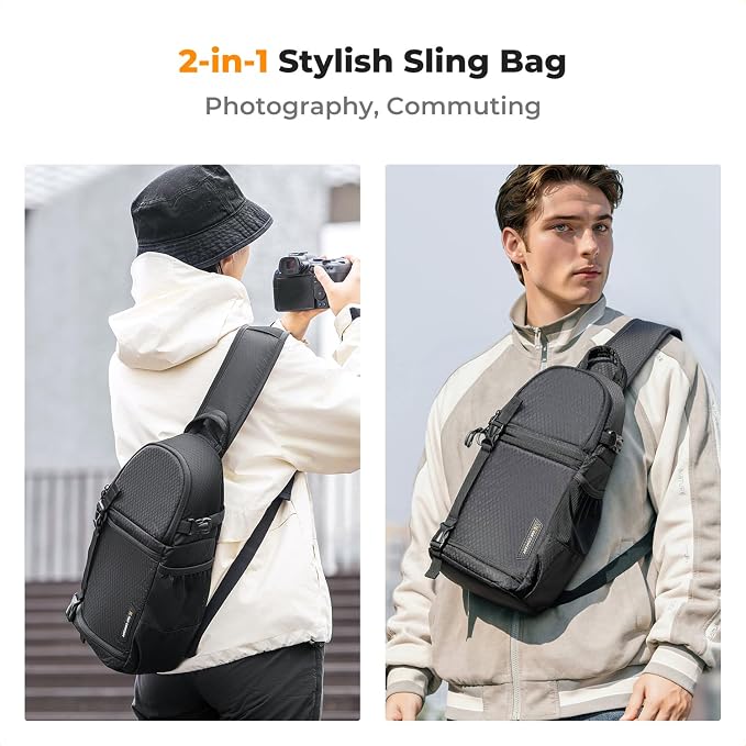 K&F CONCEPT Camera Sling Bag Crossbody Bag Camera Shoulder Backpack - Image 6