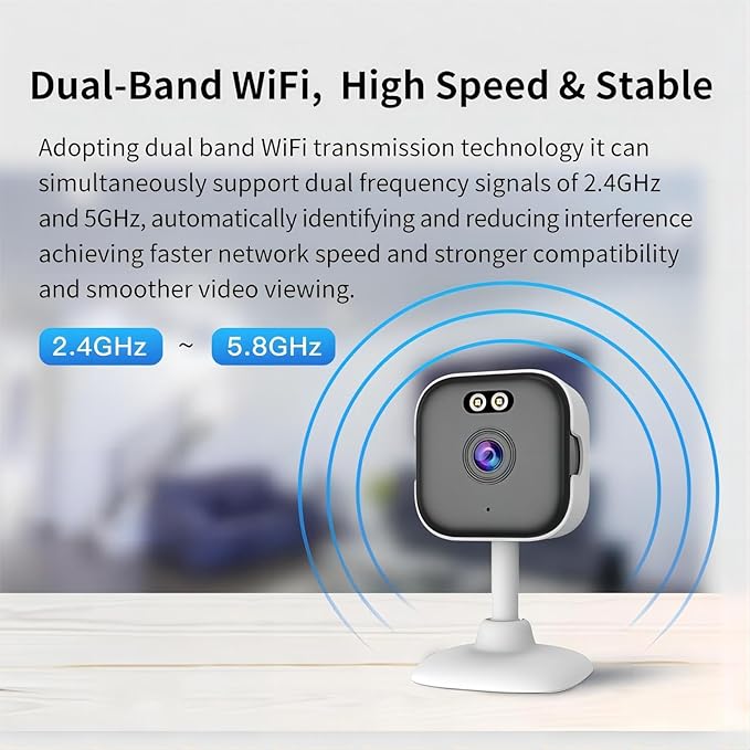 EVERSECU 5Ghz Wired WiFi Camera 2K, Indoor Home Security Cameras - Image 5