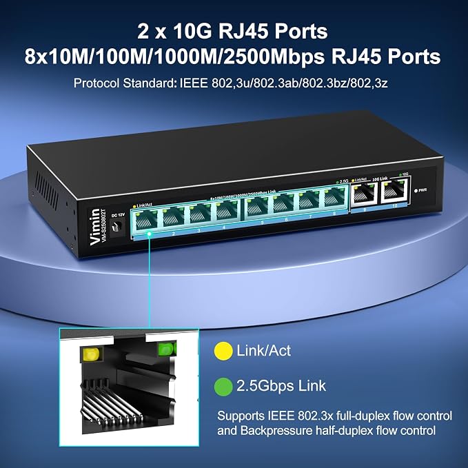 10-Port 10G/2.5G Ethernet Switch - Image 5