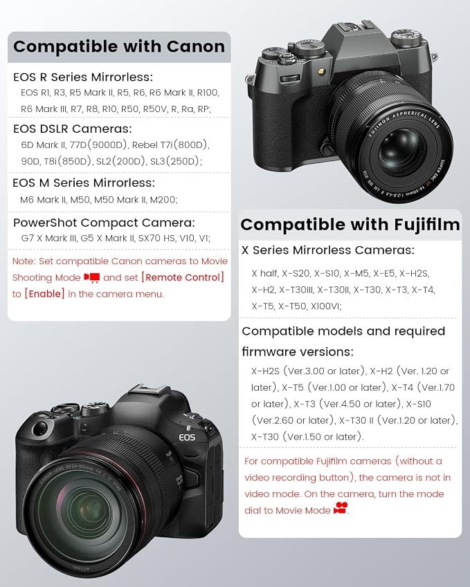 Wireless Rechargeable Camera Video Recording Remote Control, One-Press Video - Image 6
