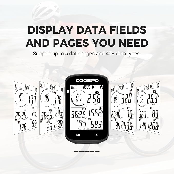 COOSPO CS300 GPS Bike Computer, Wireless Cycling Computer - Image 7