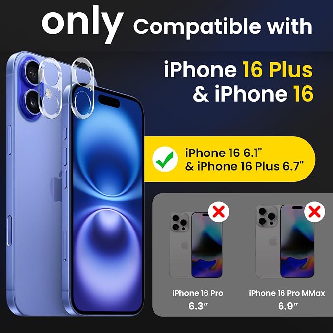 3PCS Rear Back Camera Lens Protector Tempered Glass - Image 2