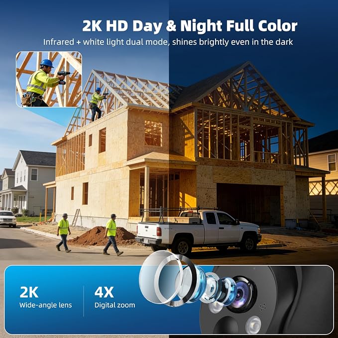 4G LTE Cellular Security Cameras Solar Powered No WiFi Security Camera Outdoor - Image 4
