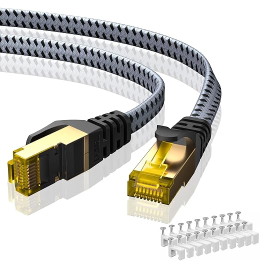ARISKEEN Cat 8 Ethernet Cable 150 FT, 40Gbps 2000Mhz High Speed Cat8 Network by ARISKEEN