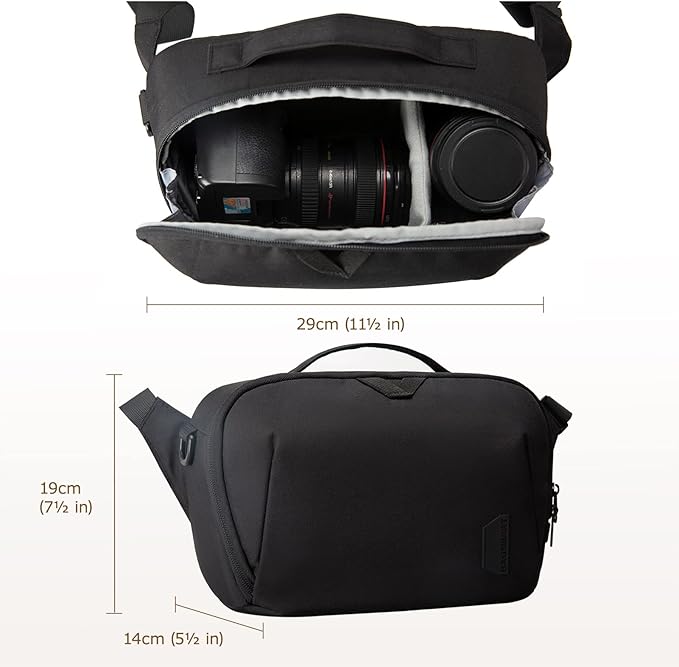 BAGSMART Camera Bag, SLR DSLR Canvas Camera Case, Water-resistant and - Image 3