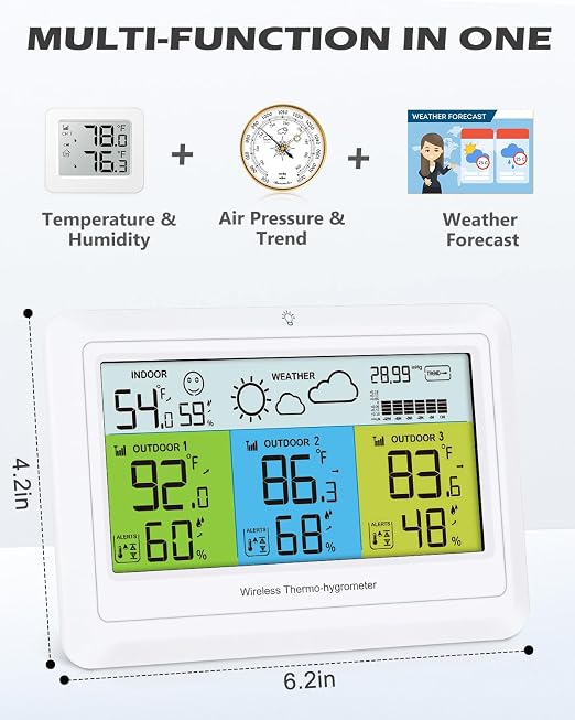 Weather Station Wireless Indoor Outdoor - Image 2