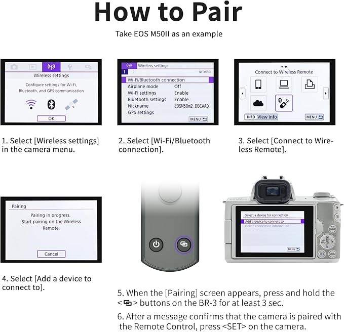 Remote Control for Canon Camera, Rechargeable Wireless Shutter Release - Image 9