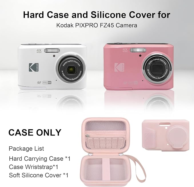 RAIALL Camera Case for KODAK PIXPRO FZ45 Digital Camera, 1* Hard Carrying Case - Image 3