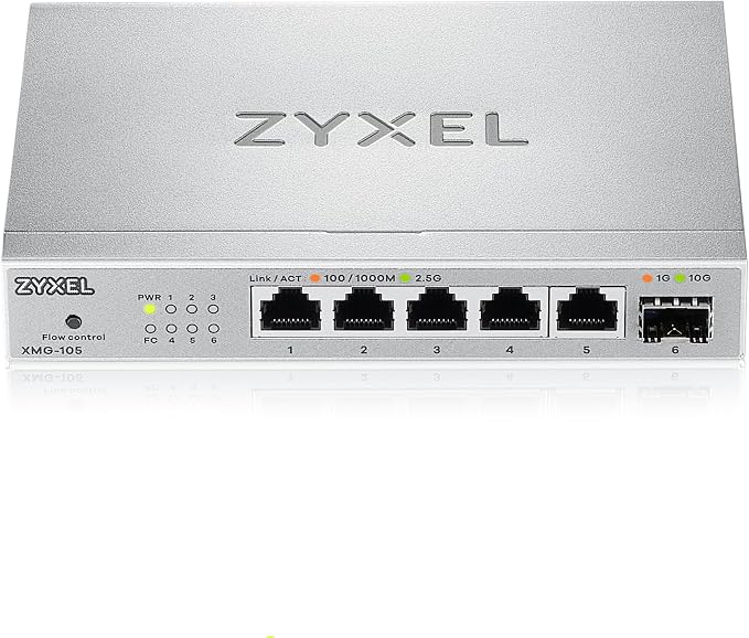 Zyxel 5 Port Network Switch | 2.5Gb Multi Gigabit Switch | Unmanaged | 5X 2.5G by ZYXELNETWORKS