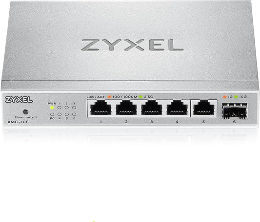 Zyxel 5 Port Network Switch | 2.5Gb Multi Gigabit Switch | Unmanaged | 5X 2.5G by ZYXELNETWORKS