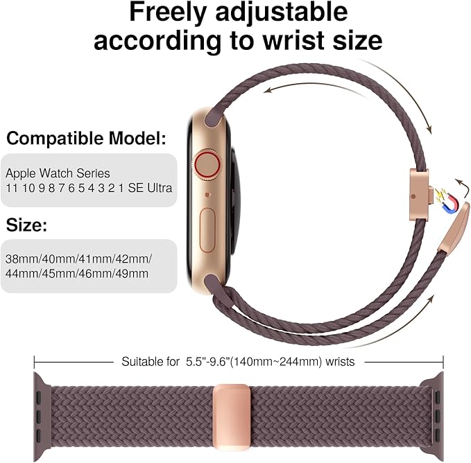 Braided Stretchy Band Compatible - Image 2
