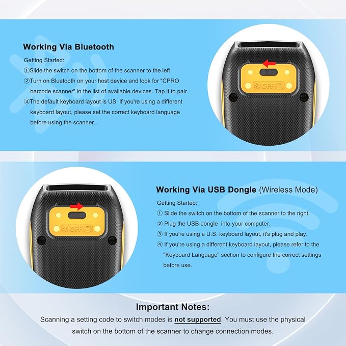 NETUM CS8501 Wireless QR Code Scanner – Upgraded Bluetooth Barcode Scanner - Image 10