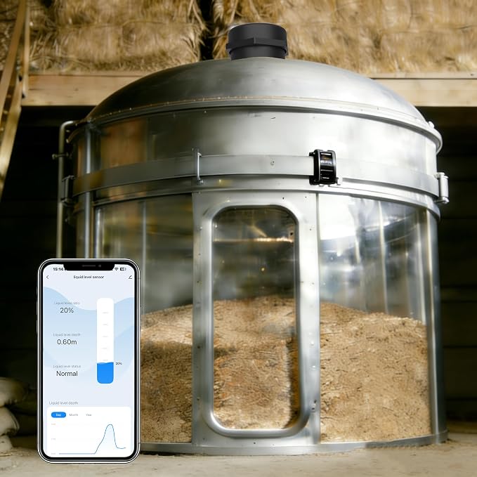 Ultrasonic Level Sensor with 2.4G WiFi, Non-Contact Liquid & Solid Level Monitor - Image 3