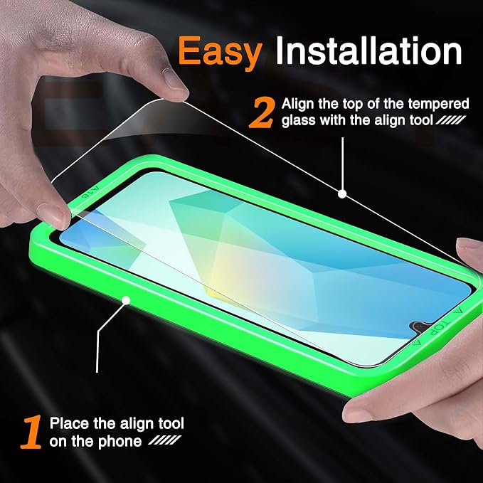 Wiaocit 3 Pack Tempered Glass Screen Protector - Image 2