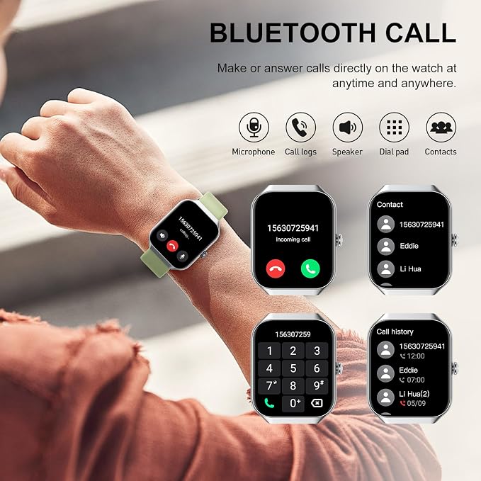 Smart Watch for Men Women, 1.96" HD Smartwatch - Image 3