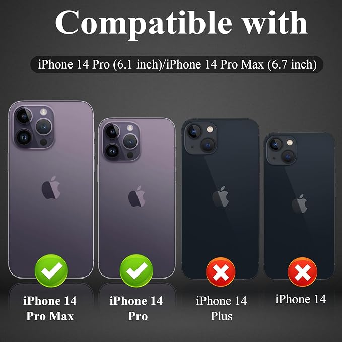 YWXTW Designed for iPhone 14 Pro Max Camera Lens Protector, for iPhone 14 Pro - Image 2