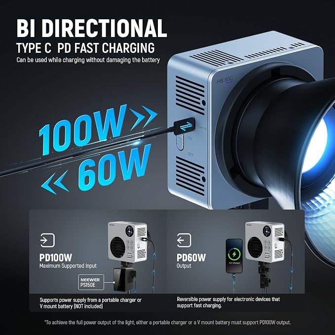 NEEWER HB80C RGBWW LED Video Light - Image 4