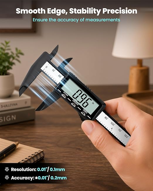 HARDELL Digital Caliper, Rechargeable Plastic Caliper - Image 6