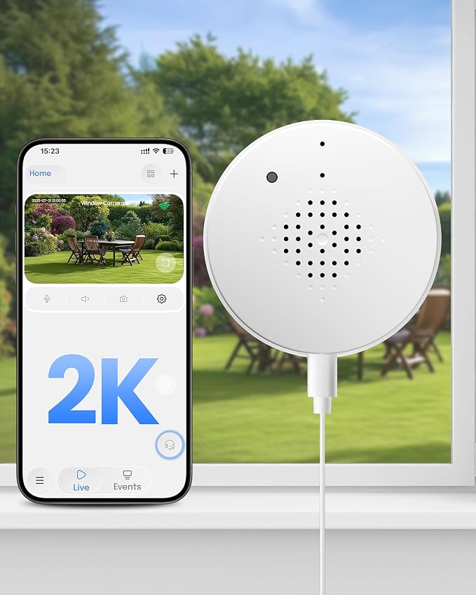 2K Window Camera, WiFi 6 Indoor Camera by AKINGUARDirect