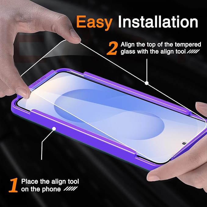 Wiaocit 3 Pack Tempered Glass Screen Protector - Image 2
