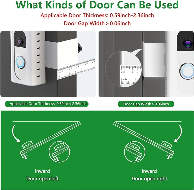QIBOX Anti-Theft Video Doorbell Mount Compatible - Image 3