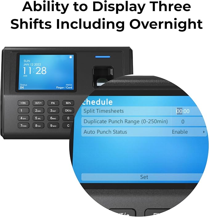 ANVIZ Time Clocks for Small Business Employees CX3 - Image 6