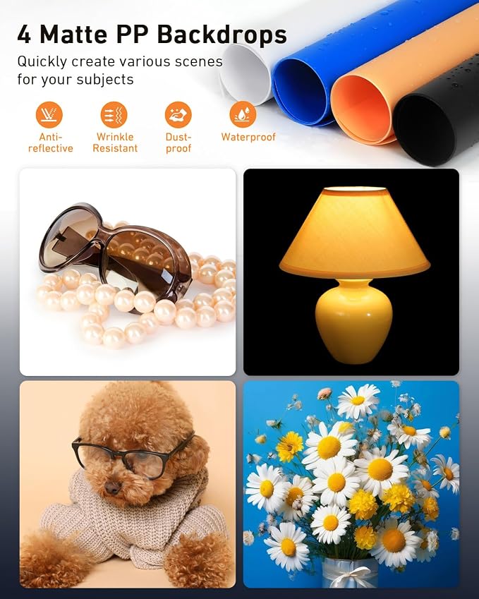 DUCLUS Light Box Photography 39×39 inch, 210 LED Large Photo Light Box - Image 6