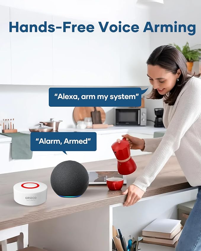 9-Piece Home Security System, WiFi Wireless Alarm System, 120dB Siren Alert - Image 7