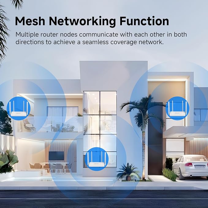 U-SPEED AC1200 WiFi Router Dual Band Wireless Internet Router, Speed Up to 1.2 - Image 7
