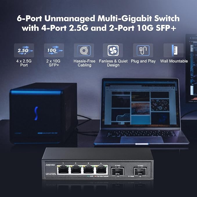 4 Port 2.5G Network Switch - Image 2