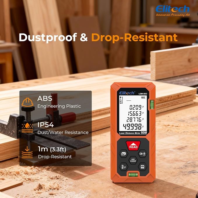 Elitech Laser Measuring Tool 165ft - Image 10