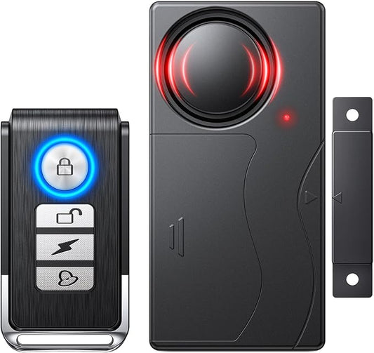 WSDCAM 110dB Door Alarm with Remote, Wireless Anti-Theft When Opened, Door by wsdcam